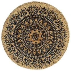 VidaXL Placemats 4 St Rond 38 Cm Jute Donkerblauw 5 VidaXL Placemats 4 St Rond 38 Cm Jute Donkerblauw -Tafel Benodigdheden Winkel 0213547caedb45099ef9e401e6deab55