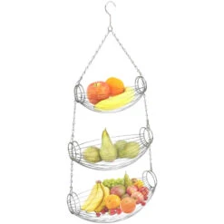 Excellent Houseware Hangend Fruitmandje - IJzer - 72 Cm - Fruitschaal -Tafel Benodigdheden Winkel 0975d9f2c7534eae80efabf3b49b8aa8
