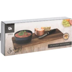 Excellent Houseware Borrelplank Hapjes/saus/tapas - Keramiek - Bruin - Incl. Mesje 5 Excellent Houseware Borrelplank Hapjes/saus/tapas - Keramiek - Bruin - Incl. Mesje -Tafel Benodigdheden Winkel 0ac9e02afb9342ddb93de17ddb566a1e