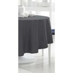 Today Rond Tafelkleed Antraciet - 180cm -Tafel Benodigdheden Winkel 1000002175 0103