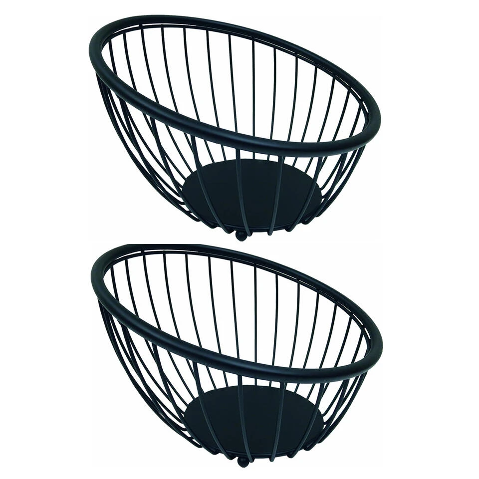 Artex Globe Fruitschaal - Zwart - Ø 28 Cm 2 Artex Globe Fruitschaal - Zwart - Ø 28 Cm - Afbeelding 2