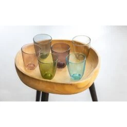 6x Stuks Gekleurde Waterglazen/drinkglazen Cosy Moments 310 Ml -Tafel Benodigdheden Winkel 1000005279 0102