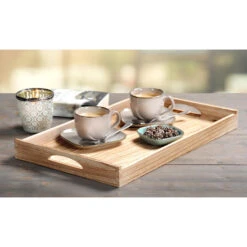 Kesper Dienblad - Paolownia Hout - Opstaande Rand - 47 X 30 Cm -Tafel Benodigdheden Winkel 1000010901 0101