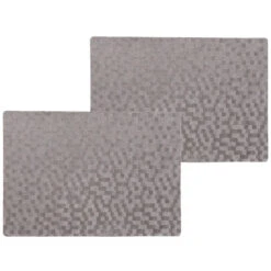 Wicotext Placemats - 4 Stuks - Stones - Grijs - 43 X 30 Cm