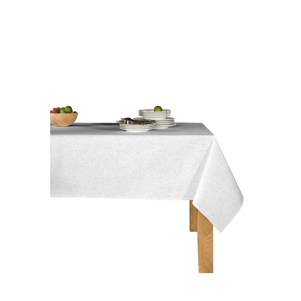 Mistral Home - Tafelkleed Linnen Look - 150x250 Cm - Grijs 2 Mistral Home - Tafelkleed Linnen Look - 150x250 Cm - Grijs - Afbeelding 2