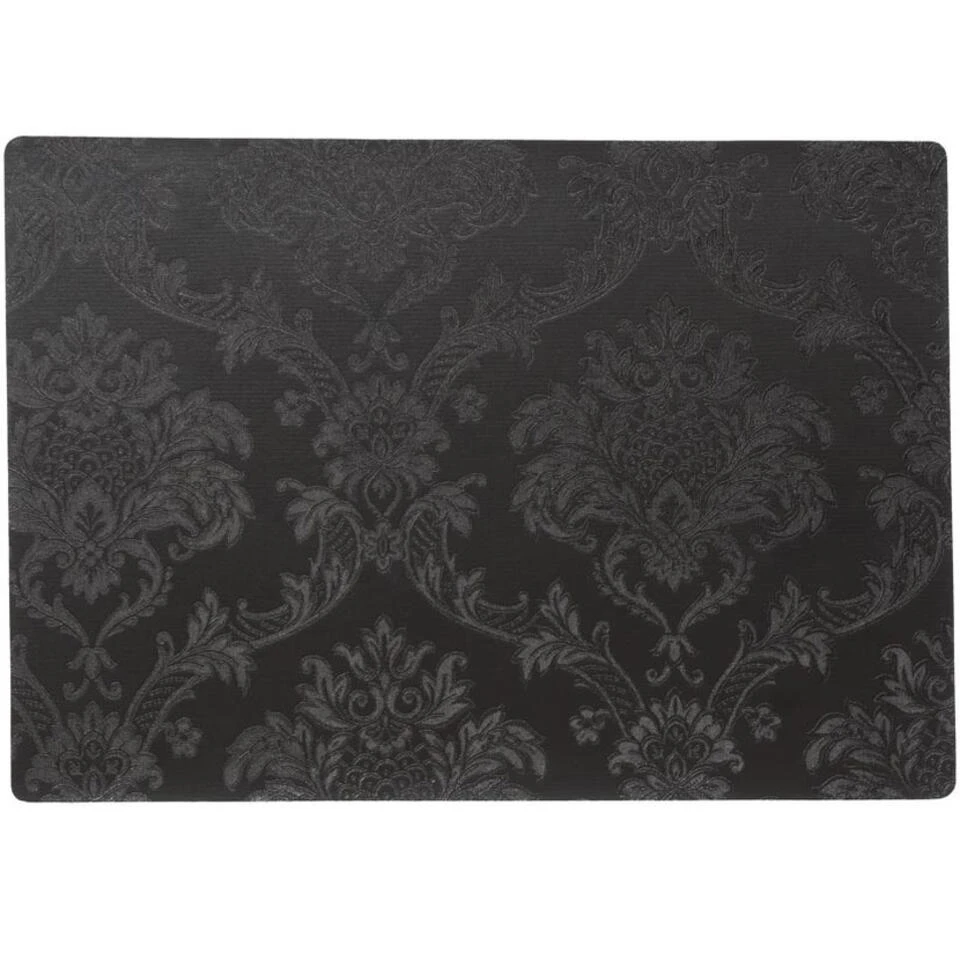 Wicotex Placemat Amatista - Zwart - Antislip - 43 X 30 Cm 1 Wicotex Placemat Amatista - Zwart - Antislip - 43 X 30 Cm