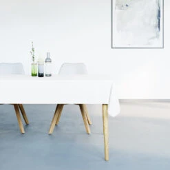 Mistral Home - Tafelkleed Waterafstotend - 150x250 Cm - Wit -Tafel Benodigdheden Winkel 1000012688 0101