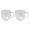 Merkloos Bellatio Design Theeglazen - Dubbelwandig - 2 Stuks - 240 Ml