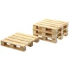 Merkloos Glazenonderzetters - 4 Stuks - Hout - 10 Cm
