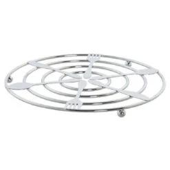 Items Pannenonderzetter - Zilverkleurig - Rond - 20 Cm