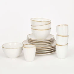 Mica Decorations Tabo Serviesset 4 Persoons Keramiek Wit 5 Mica Decorations Tabo Serviesset 4 Persoons Keramiek Wit -Tafel Benodigdheden Winkel 1000019289 0101