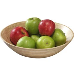 Merkloos Kesper Fruitschaal - Bamboe Hout - 30 X 9 Cm -Tafel Benodigdheden Winkel 1000021142 0101