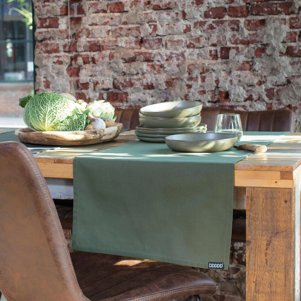 DDDDD Tafelloper Kit - 45x150 Cm - 2 Stuks - Laurel 2 DDDDD Tafelloper Kit - 45x150 Cm - 2 Stuks - Laurel - Afbeelding 2