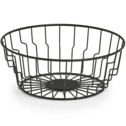 Zeller Fruitschaal - Zwart - Metaal - 24 Cm