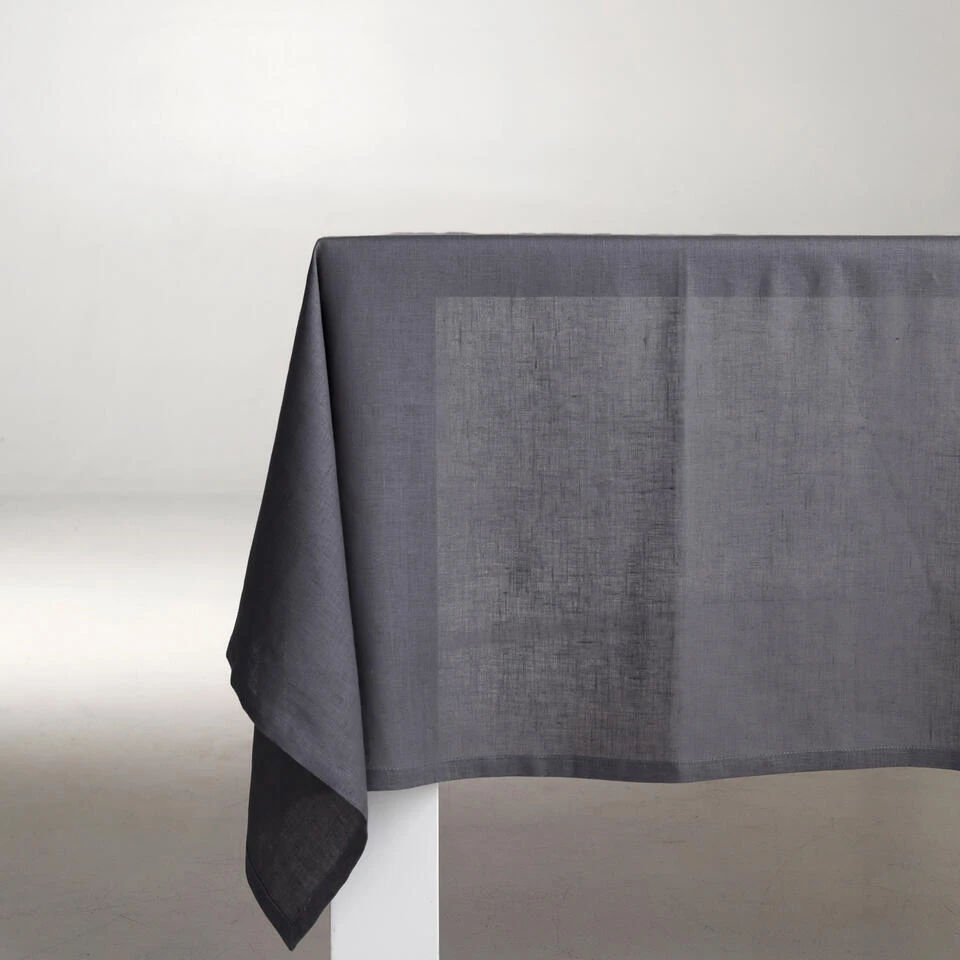 DDDDD Tafellaken Cabin - Linnen - 140 X 300 Cm - Grijs 2 DDDDD Tafellaken Cabin - Linnen - 140 X 300 Cm - Grijs - Afbeelding 2