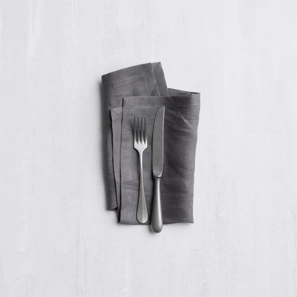 DDDDD Servetten Cabin - 40x40cm - Grijs - 4 Stuks 2 DDDDD Servetten Cabin - 40x40cm - Grijs - 4 Stuks - Afbeelding 2