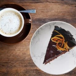 Orange85 Gebaksbordjes Taart 4 Stuks Wit 19cm Marmer -Tafel Benodigdheden Winkel 1000033083 0110