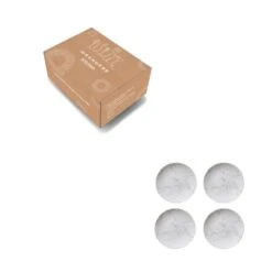 Orange85 Gebaksbordjes Taart 4 Stuks Wit 19cm Marmer -Tafel Benodigdheden Winkel 1000033083 0111