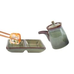 Orange85 Sushi Servies Set Met Sojasaus Kan En Schaaltje Groen -Tafel Benodigdheden Winkel 1000033095 0110