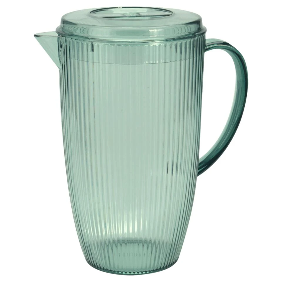 Orange85 Waterkan Kunststof Met Deksel Ribbel 2.5L 1 Orange85 Waterkan Kunststof Met Deksel Ribbel 2.5L