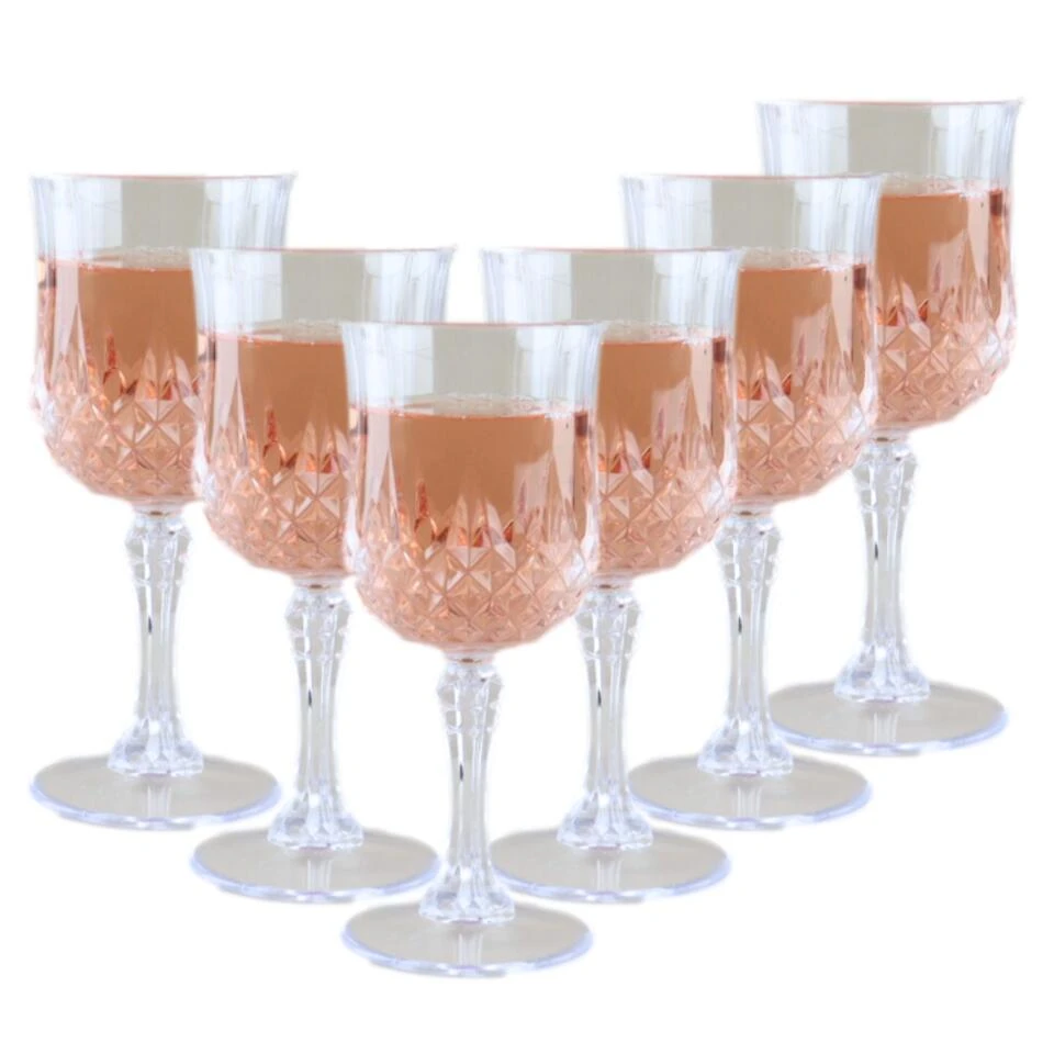 Alpina Plastic Wijnglazen Set Van 6 200ml Kristallook 1 Alpina Plastic Wijnglazen Set Van 6 200ml Kristallook