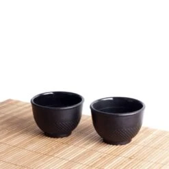 Orange85 Theekopjes Gietijzer Theekop 100 Ml Set Van 2 Zwart -Tafel Benodigdheden Winkel 1000033203 0101