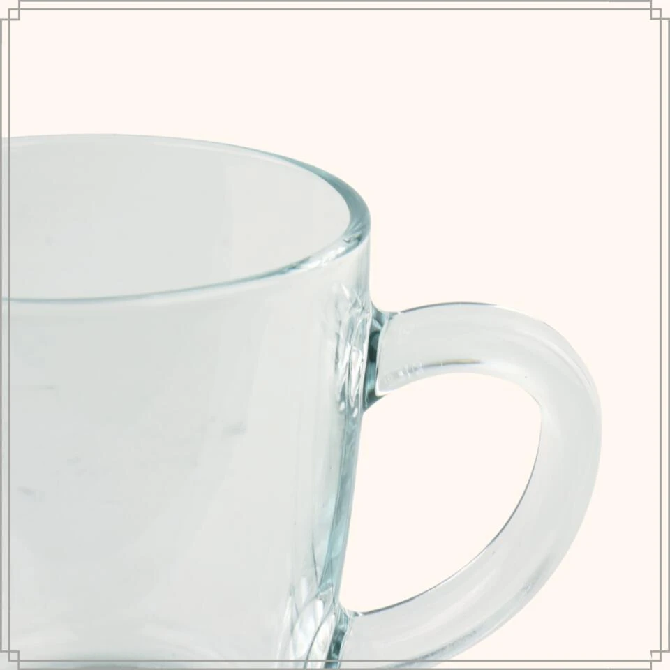 OTIX Theeglazen Met Oor Koffiemok 340ml Glas Hittebestendig Koffiemok 4 OTIX Theeglazen Met Oor Koffiemok 340ml Glas Hittebestendig Koffiemok - Afbeelding 4