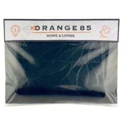 Orange85 Placemats Met Veren Set Van 4 Zwart 45x30x0.5 Cm PVC -Tafel Benodigdheden Winkel 1000033215 0111
