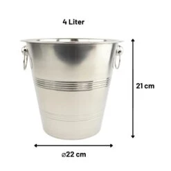 Orange85 Champagnekoeler Wijnkoeler RVS 4 Liter Luxe -Tafel Benodigdheden Winkel 1000033227 0111