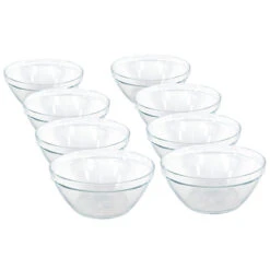 Gerim Saladeschaal Pompei - Glas - 2.5 Liter - 23 Cm -Tafel Benodigdheden Winkel 1000034351 0102