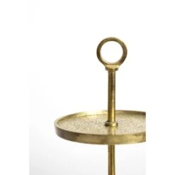Etagère Lutek - Goud - 2 Laags -Tafel Benodigdheden Winkel 1000038316 0111