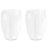 Merkloos Koffieglazen - 2 Stuks - Dubbelwandig - Glas - 350 Ml