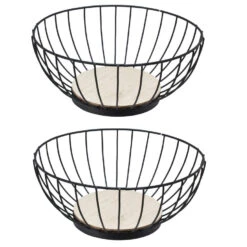 Svenska Living Fruitmand - Zwart - Metaal - Rond - 28 Cm 5 Svenska Living Fruitmand - Zwart - Metaal - Rond - 28 Cm -Tafel Benodigdheden Winkel 1000042687 0102