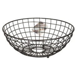 Arte R Fruitschaal - Metaal - Zwart - Rond - 28 X 11 Cm