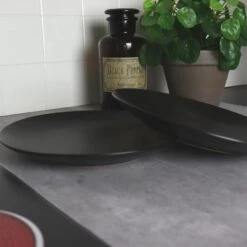 Orange85 Bordenset Dinerbord Borden Plat Set Van 6 Mat Zwart Diameter 27cm -Tafel Benodigdheden Winkel 1000049520 0111