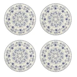 Orange85 Dinerborden 26 Cm Blauwe Details Set Van 4 Porselein Bordenset -Tafel Benodigdheden Winkel 1000049522 0101