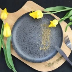 Orange85 Dinerbord Zwart 2 Stuks Aardewerk 26cm -Tafel Benodigdheden Winkel 1000049523 0101