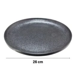 Orange85 Dinerbord Zwart 2 Stuks Aardewerk 26cm -Tafel Benodigdheden Winkel 1000049523 0110