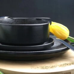 Orange85 Ontbijtbord Zwart 2 Stuks Aardewerk 18 Cm -Tafel Benodigdheden Winkel 1000049526 0111