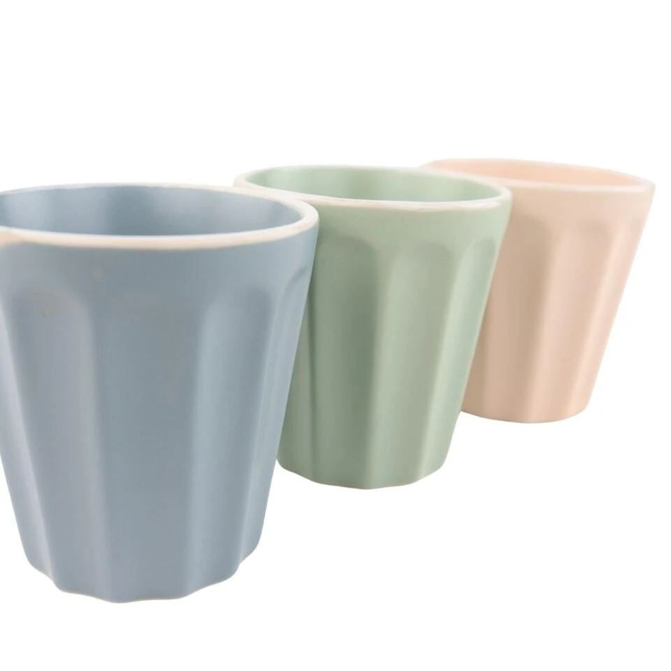 Orange85 Koffiebeker Bekers Kopjes Pastel Roze Mintgroen Zachtgrijs 7x7.7 Cm 2 Orange85 Koffiebeker Bekers Kopjes Pastel Roze Mintgroen Zachtgrijs 7x7.7 Cm - Afbeelding 2