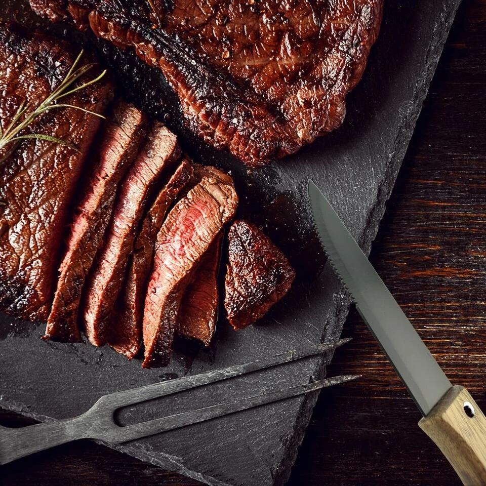 Orange85 Steakmessen Set Groot 4 Stuks Zwart 18x3x1.5 Cm Metaal Hout 3 Orange85 Steakmessen Set Groot 4 Stuks Zwart 18x3x1.5 Cm Metaal Hout - Afbeelding 3