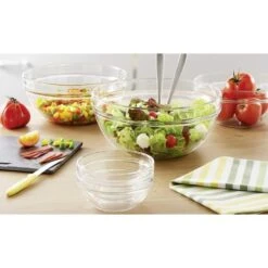 Luminarc Saladeschaal - Glas - Serveerschaal Rond - 26 Cm -Tafel Benodigdheden Winkel 1000053297 0101