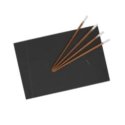 Cosy & Trendy Serveerplank - Wit - Leisteen - Sushi Snijplank Met 4 Eetstokjes