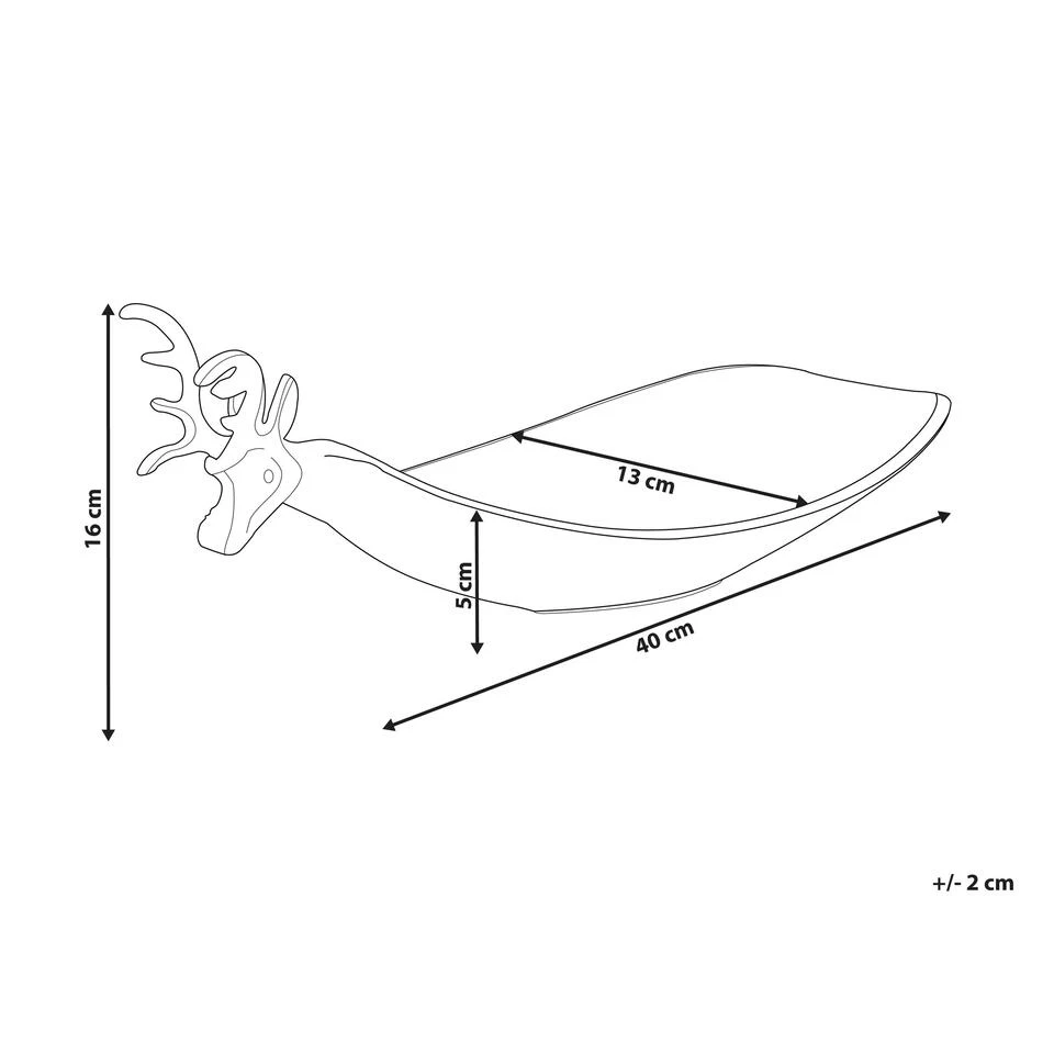 Beliani Decoratieve Schaal ANGKOR - Zilver Aluminium 3 Beliani Decoratieve Schaal ANGKOR - Zilver Aluminium - Afbeelding 3
