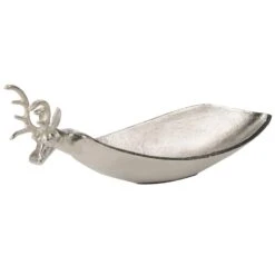 Beliani Decoratieve Schaal ANGKOR - Zilver Aluminium