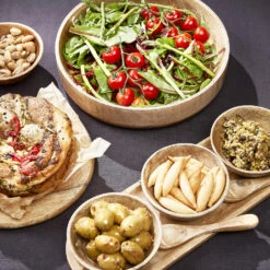 Mica Decorations Tomar Schaal - H6 X Ø26 Cm - Mangohout - Lichtbruin 7 Mica Decorations Tomar Schaal - H6 X Ø26 Cm - Mangohout - Lichtbruin -Tafel Benodigdheden Winkel 1000058460 0111