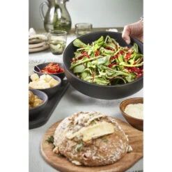 Mica Decorations Tomar Schaal - H6 X Ø26 Cm - Mangohout - Zwart -Tafel Benodigdheden Winkel 1000058461 0111