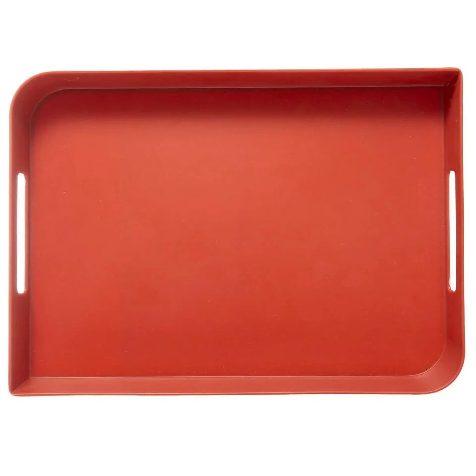 5Five - Dienblad/serveerblad Koraalrood - Met Handvaten - 45 X 30 Cm 2 5Five - Dienblad/serveerblad Koraalrood - Met Handvaten - 45 X 30 Cm - Afbeelding 2