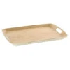 5Five Dienblad/serveerblad - Bamboe Wit - Met Handvaten - 38 X 26 Cm