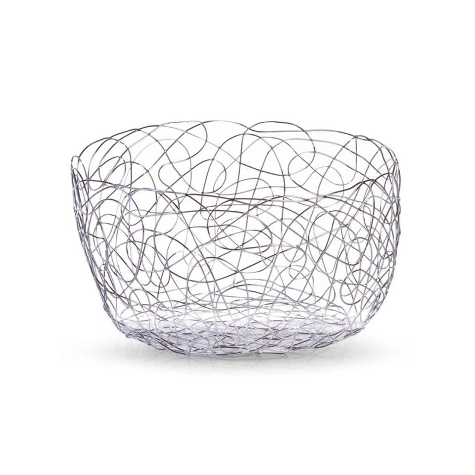 Zeller Fruitschaal - Metaal - Zilverkleurig - Rond - 22 Cm 1 Zeller Fruitschaal - Metaal - Zilverkleurig - Rond - 22 Cm